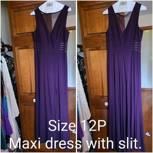 Night Way Collections Deep Purple Maxi Dress
